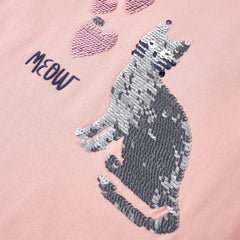 vidaXL Kids'T-shirt with Long Sleeves Light Pink 104 4