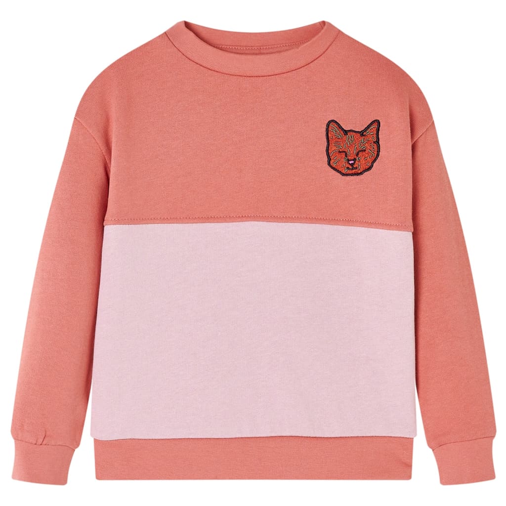 vidaXL Kids'Sweatshirt Colour Block Pink 104 1