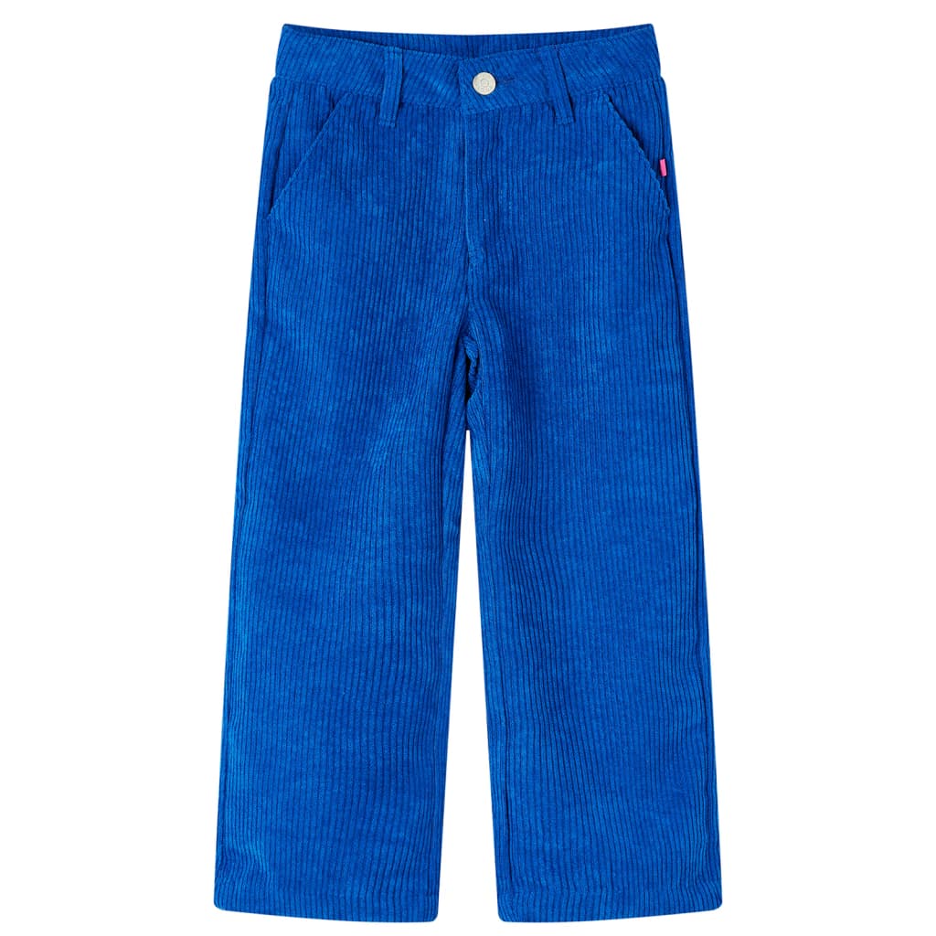 vidaXL Kids'Pants Corduroy Cobalt Blue 104 1