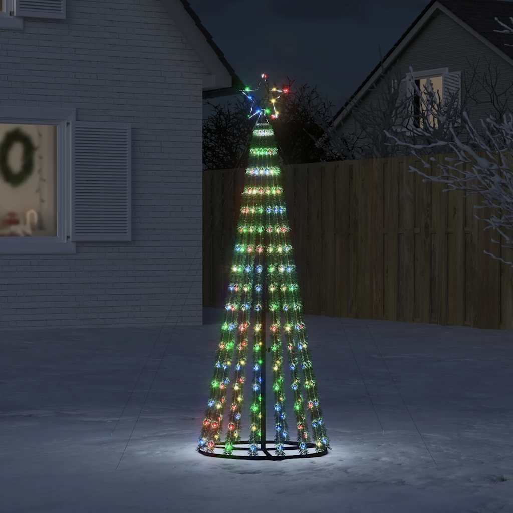 LED Christmas Tree 275 LEDs 180 cm Multicolour