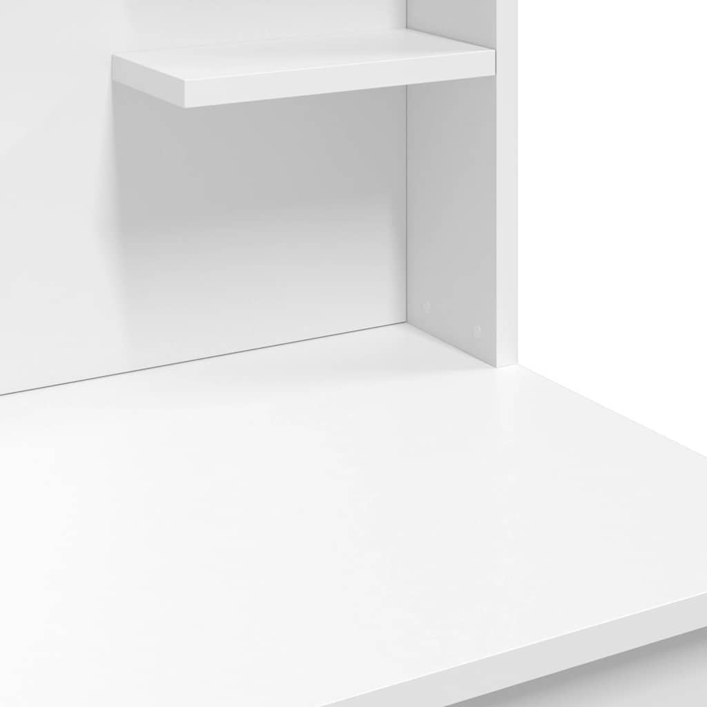 vidaXL Dressing Table with LED Lights White 96x40x142 cm 6