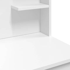 vidaXL Dressing Table with LED Lights White 96x40x142 cm 6