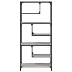 vidaXL Bookcase Grey Sonoma 81x36x176 cm Engineered Wood 5