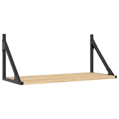 vidaXL Wall Shelves 2 pcs Sonoma Oak 60x25x25.5 cm Engineered wood 4