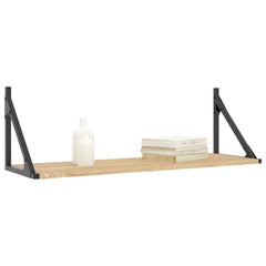 Wall Shelves 2 pcs Sonoma Oak Engineered Wood, image 3