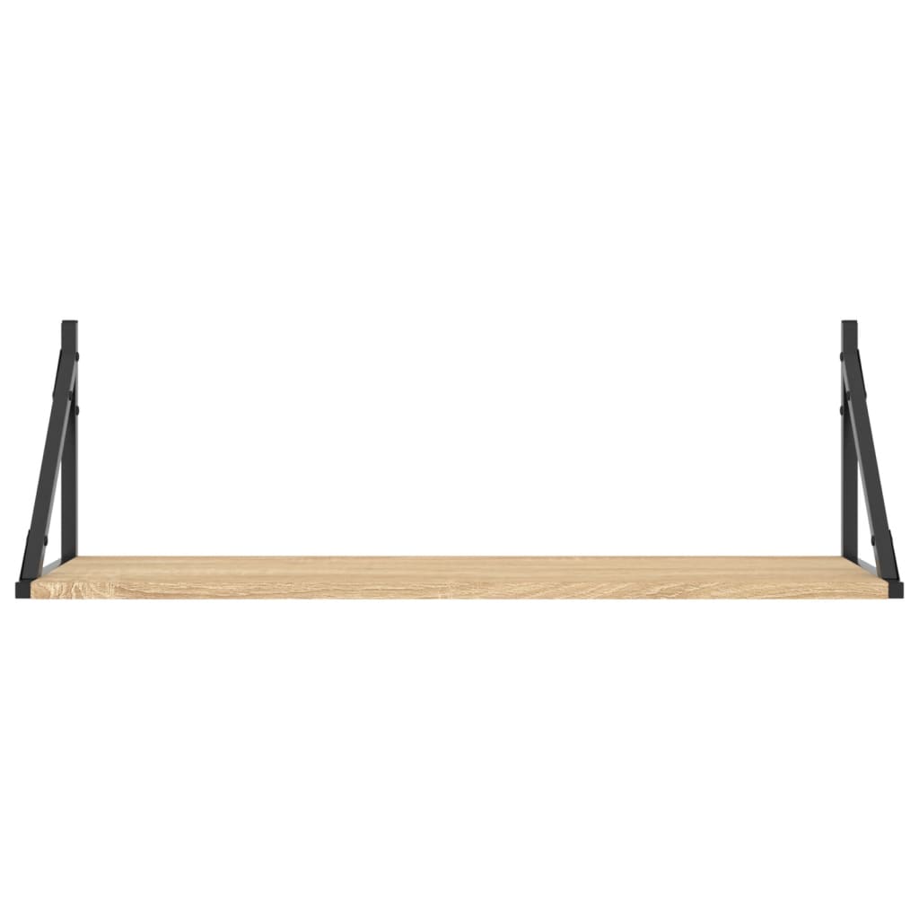 Wall Shelves 2 pcs Sonoma Oak Engineered Wood, image 5