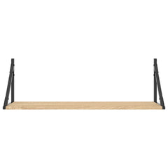 Wall Shelves 2 pcs Sonoma Oak Engineered Wood, image 5
