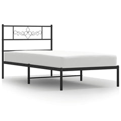 vidaXL Bed Frame | Black | Steel | Single | Durable | Bed Frame | Rectangular 2