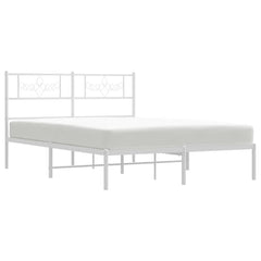 vidaXL Bed Frame | White | Powder-Coated Steel | King | Bed Frame | Rectangular 6