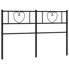 vidaXL Metal Replace Headboard Black 140 cm 3