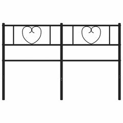vidaXL Metal Replace Headboard Black 140 cm 4