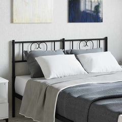 vidaXL Metal Replace Headboard Black 140 cm 1