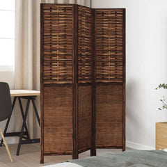 Room Divider Panels Dark Brown Solid Wood Paulownia 40 x 180 cm 3