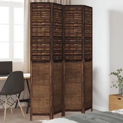 Room Divider Panels Dark Brown Solid Wood Paulownia 40 x 220 cm 4