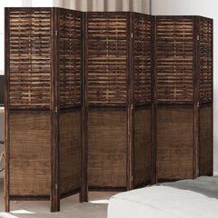 Room Divider Panels Dark Brown Solid Wood Paulownia 40 x 160 cm 6
