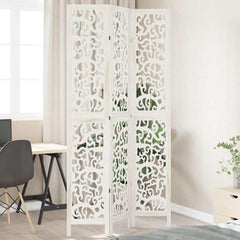 Room Divider Panels White Solid Wood Paulownia 40 x 220 cm 3