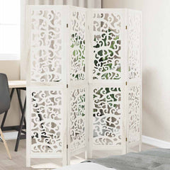 Room Divider Panels White Solid Wood Paulownia 40 x 160 cm 4
