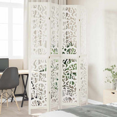 Room Divider Panels White Solid Wood Paulownia 40 x 220 cm 4