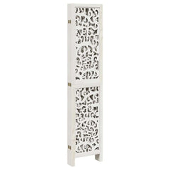 Room Divider Panels White Solid Wood Paulownia 40 x 180 cm 6