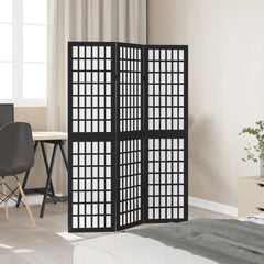 Room Divider Panels Black Solid Wood Paulownia