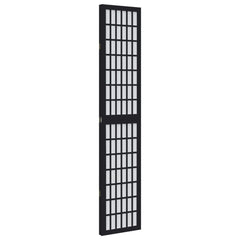 Room Divider 3 Panels Black Solid Wood Paulownia, image 5