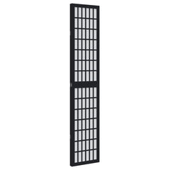 vidaXL Room Divider 3 Panels Black Solid Wood Paulownia 5