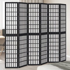 vidaXL Room Divider Panels Black Solid Wood Paulownia