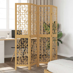 Room Divider Panels Brown Solid Wood Paulownia 40 x 180 cm 4