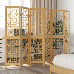 Room Divider Panels Brown Solid Wood Paulownia 40 x 160 cm 6