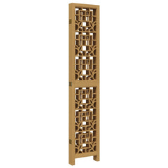 Room Divider Panels Brown Solid Wood Paulownia 40 x 200 cm 6