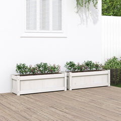 vidaXL Garden Planters Solid Wood Pine