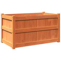 Garden Planters Solid Wood Pine Brown 1