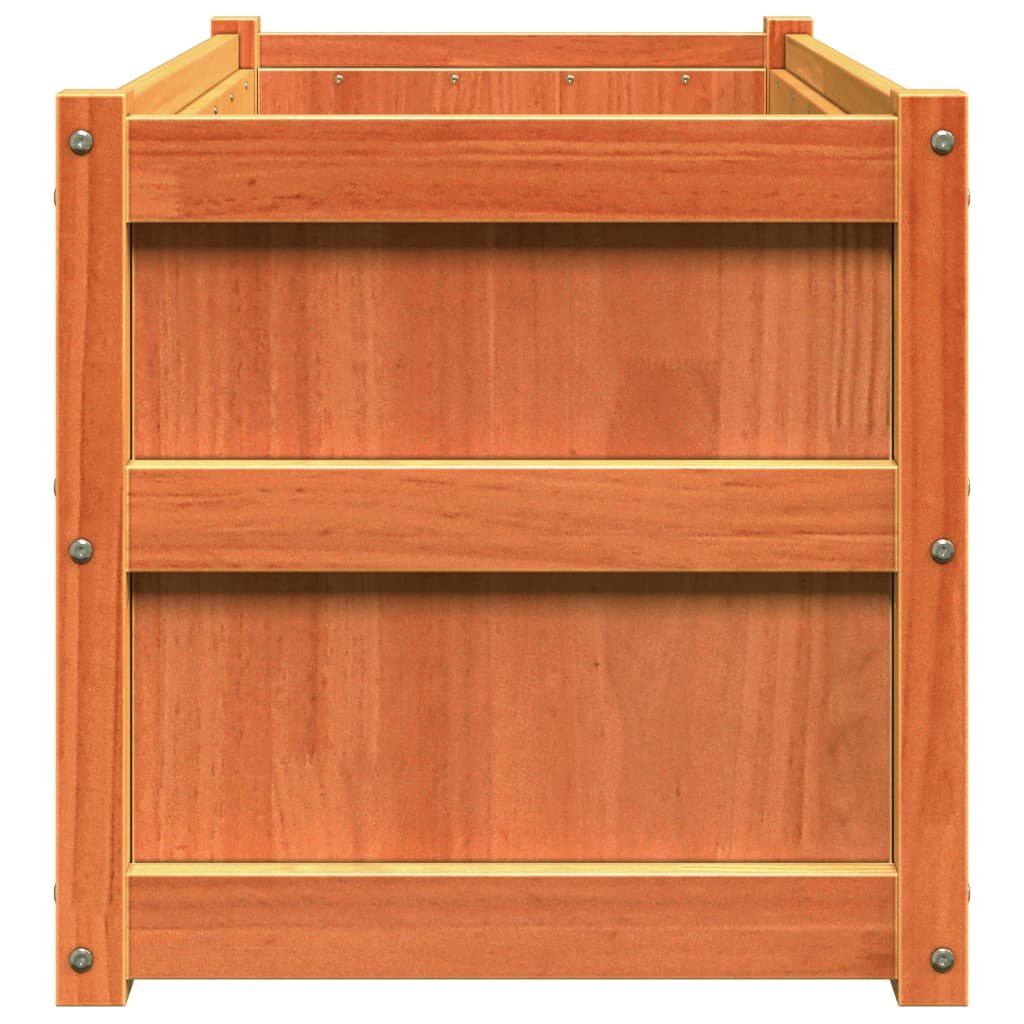 Garden Planters Solid Wood Pine Brown 1