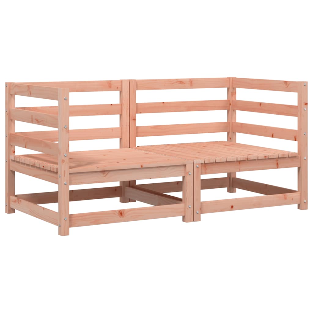 vidaXL Garden Sofas Corner 2 pcs 70x70x67 cm Solid Wood Douglas 2