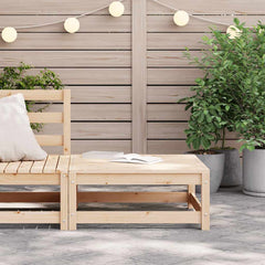 vidaXL Garden Footstool 70x70x30 cm Solid Wood Pine 3