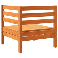 vidaXL Garden Sofa Corner Wax Brown Solid Wood Pine 6