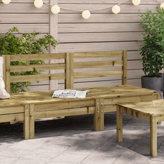 Solid Douglas wood Medium 2 pcs Natural impregnated Middle sofa
