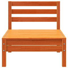 Corner Sofa Treated Pine Wood 4 pcs Wax brown