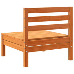 Corner Sofa Treated Pine Wood 4 pcs Wax brown