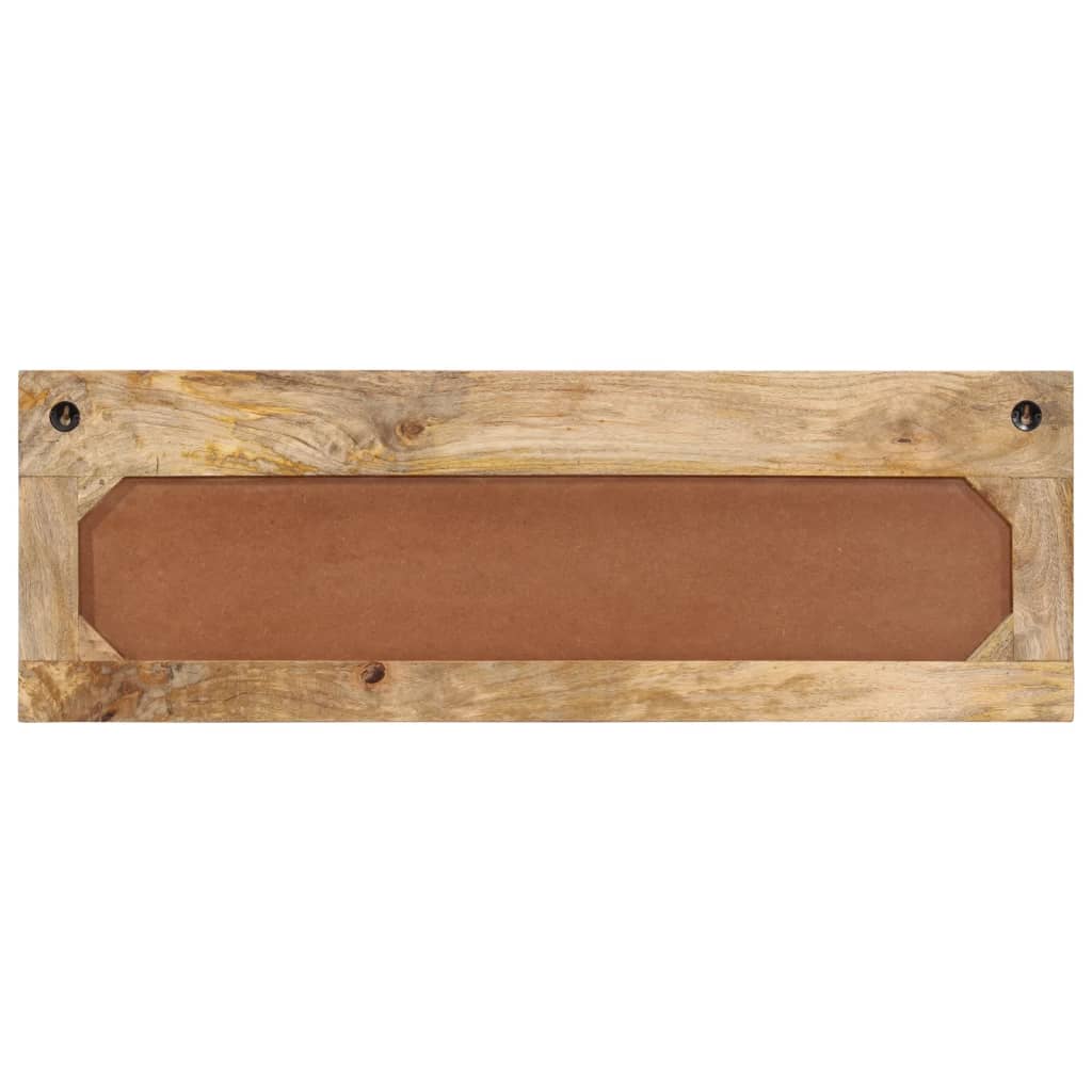 vidaXL Wall-mounted Coat Rack with 6 Hooks Solid Wood Mango 3