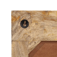 vidaXL Wall-mounted Coat Rack with 6 Hooks Solid Wood Mango 6