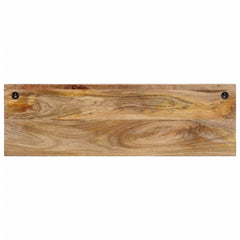 vidaXL Wall-mounted Coat Rack with 5 Hooks Solid Wood Mango 3