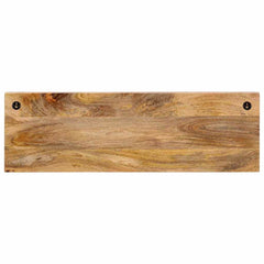 vidaXL Wall-mounted Coat Rack with 5 Hooks Solid Wood Mango 3