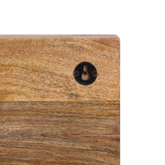 vidaXL Wall-mounted Coat Rack with 5 Hooks Solid Wood Mango 6