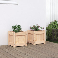 vidaXL Garden Planters Solid Wood Pine