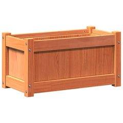 vidaXL Garden Planter Wax Brown 60x31x31 cm Solid Wood Pine 2