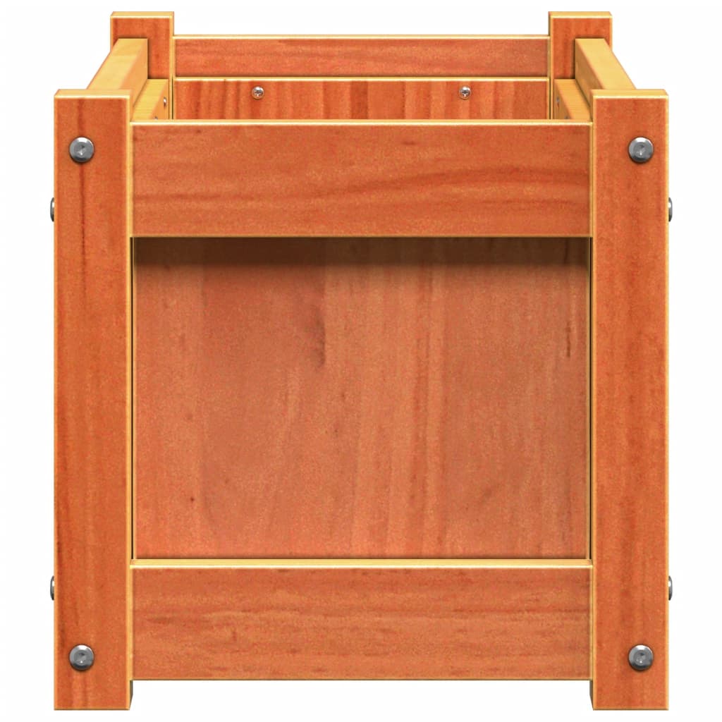 vidaXL Garden Planter Wax Brown 60x31x31 cm Solid Wood Pine 6