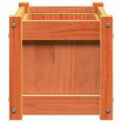 vidaXL Garden Planter Wax Brown 60x31x31 cm Solid Wood Pine 6