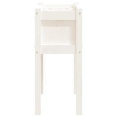 vidaXL Garden Planter with Legs White 70x31x70 cm Solid Wood Pine 6