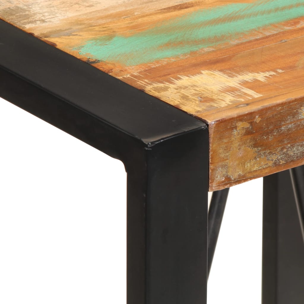 vidaXL Bar Table 60x55x110 cm Solid Wood Reclaimed 5